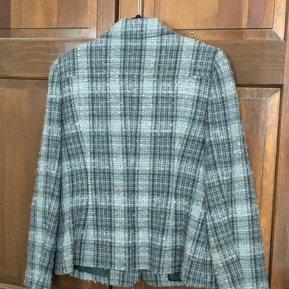 Elegant Plaid Women's Blazer - Picture 3 of 4
